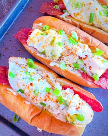 Brunch Hot Dogs in baking pan