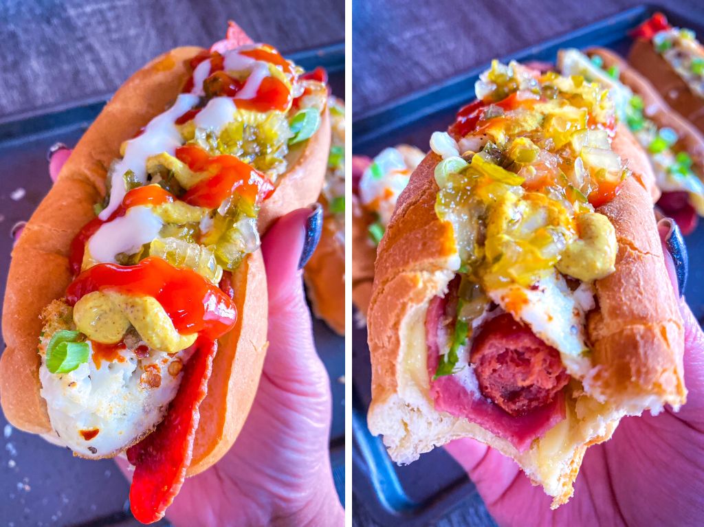 Brunch Hot Dogs bite