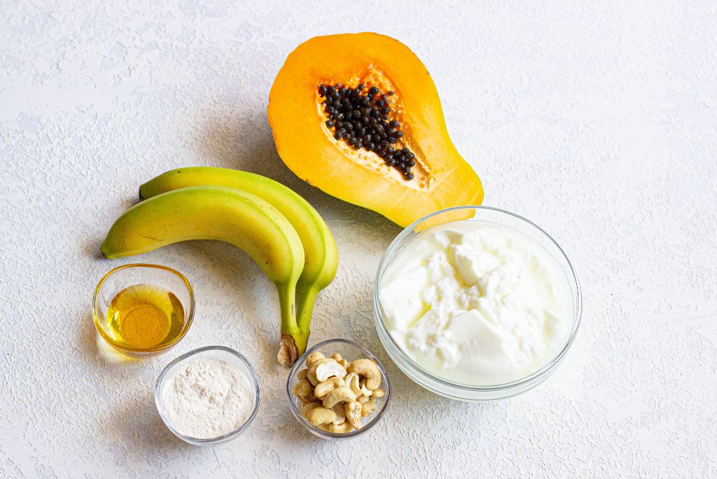 Banana Papaya Protein Ice Cream Ingredients