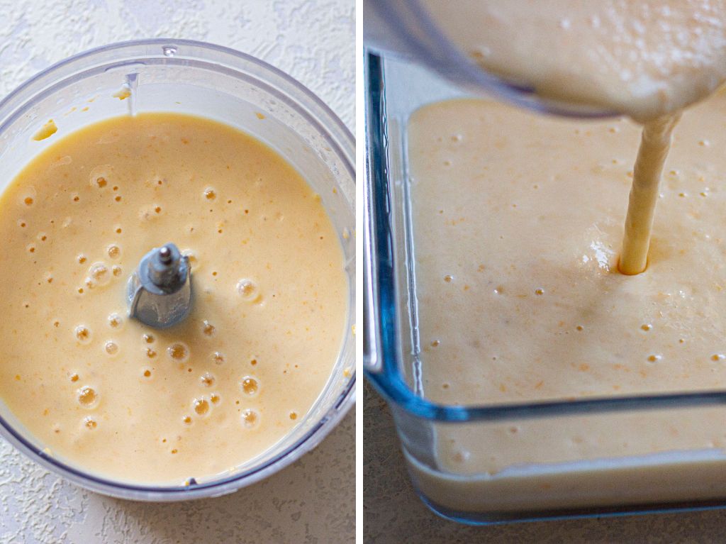 Banana Papaya Protein Ice Cream process