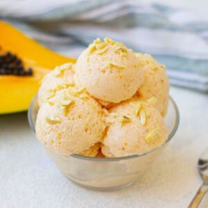 Banana Papaya Protein Ice Cream recipe