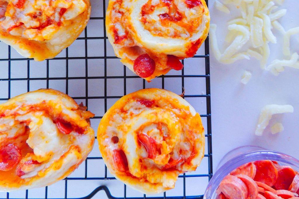 homemade pizza rolls rack