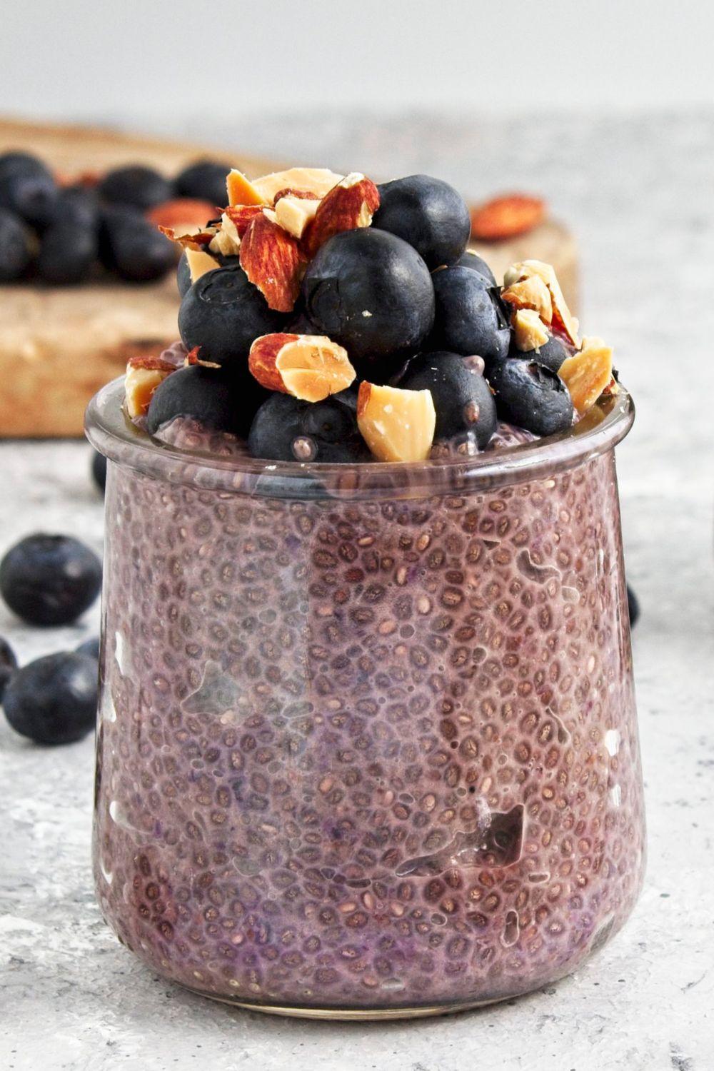 Blueberry Chia Pudding.