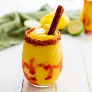 Mangonada with tamarind candy.