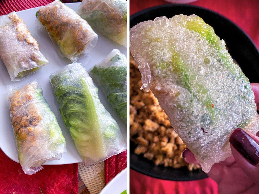 How to make Crispy Rice Paper Dumplings.