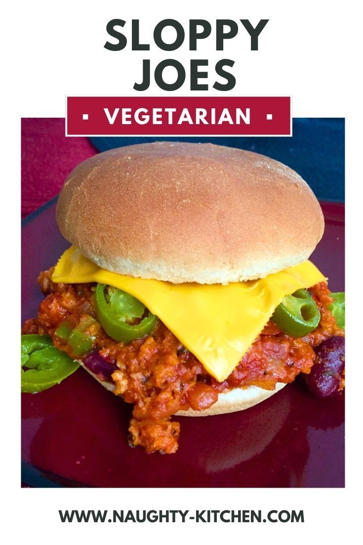 Vegetarian Sloppy Joes Sandwich.